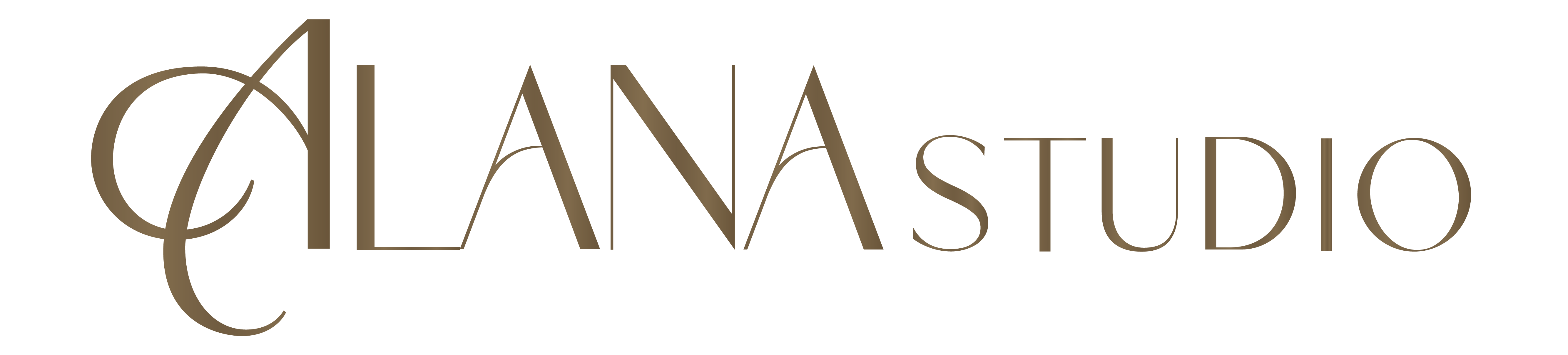 Alana Studio logo with minimalist typography in purple tones representing reformer pilates elegance